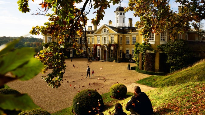 Visitors in the grounds of Polesden Lacey, Surrey